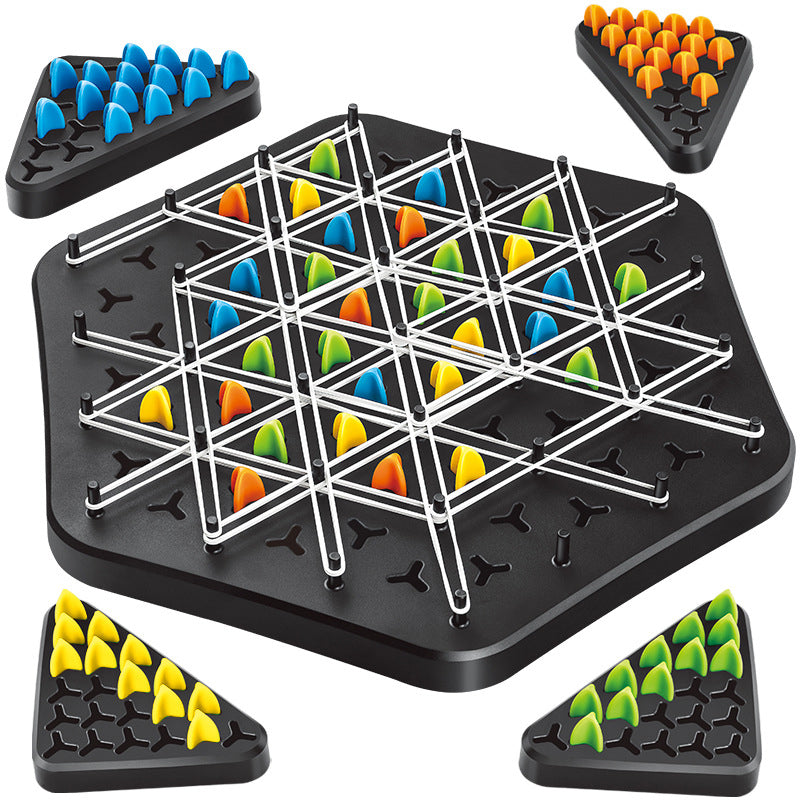Chain Triangle Chess Game, 2 to 4 Players