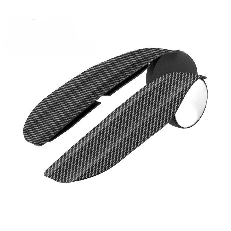 Carbon Fiber Pattern Rain Eyebrow Reversing Mirror Integrated