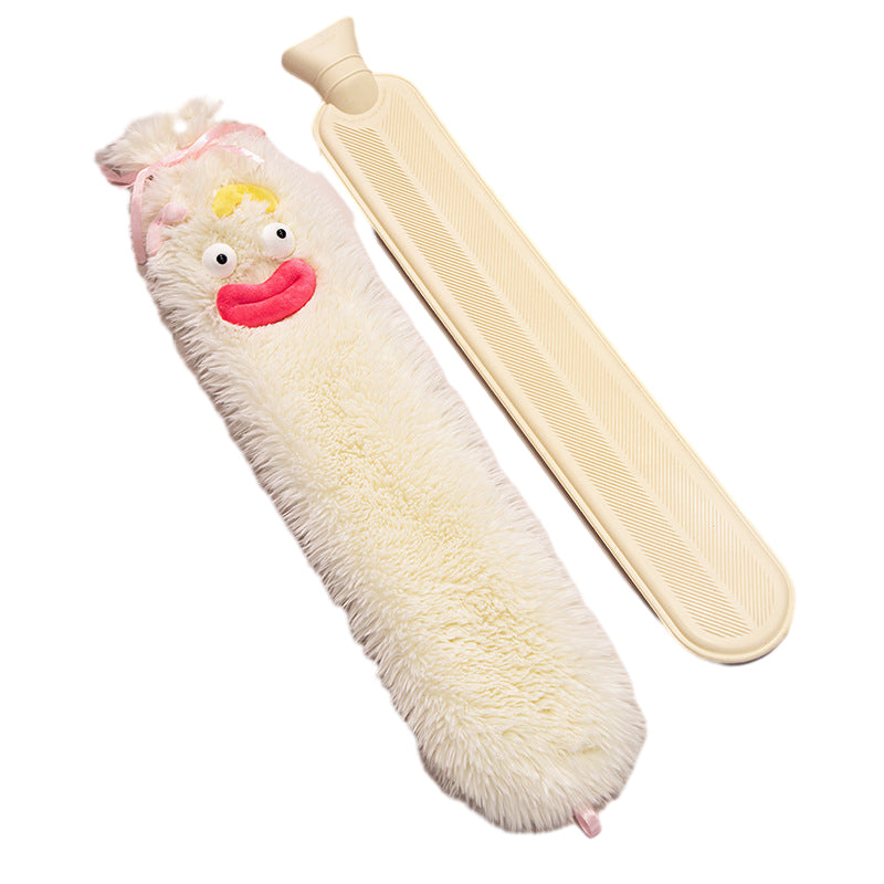 Extended Hot Water Bottle with Plush Cover