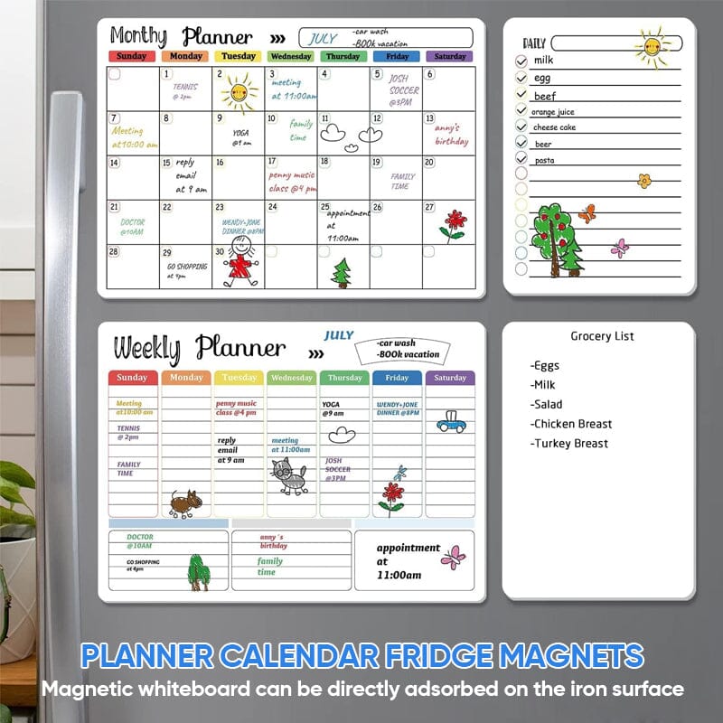 Magnetic Erasable Calendar Set