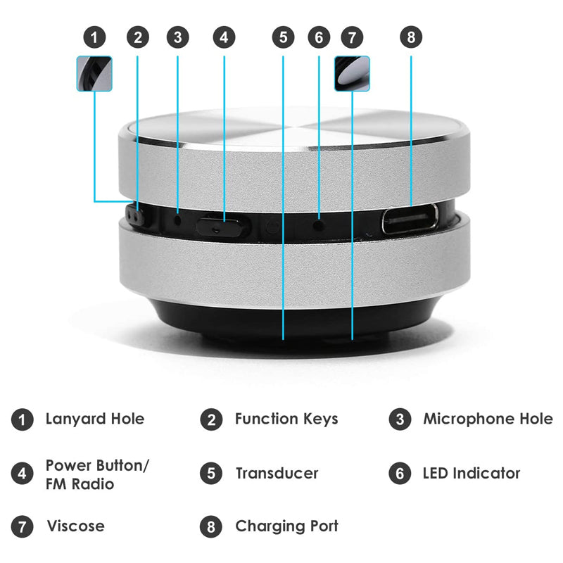 Metal Wireless Bluetooth Speaker