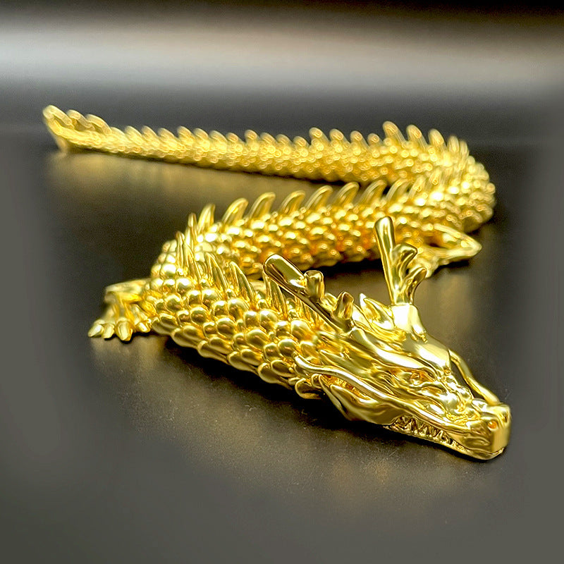 Gold Dragon with Movable Joints