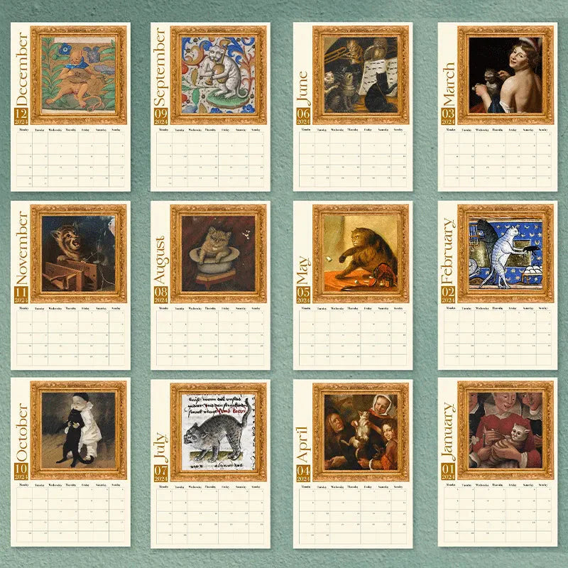 Weird Medieval Dogs 2024 Calendar