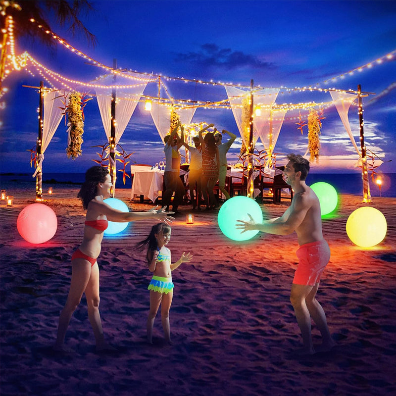 LED Light 16 Colors Luminous Beach Ball