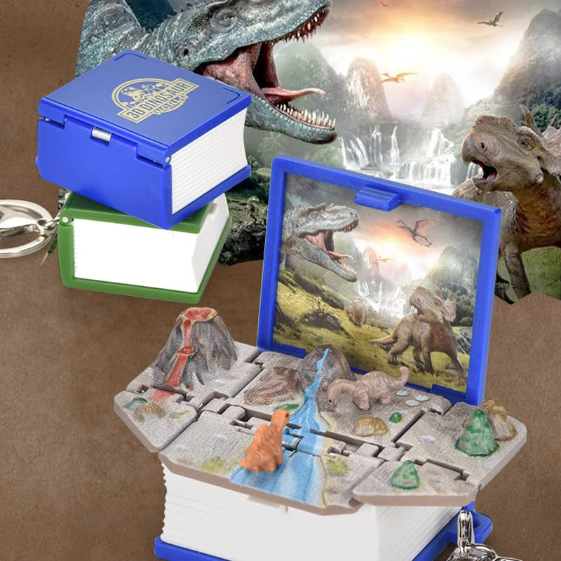 Pop Up 3D Mini Dinosaurs & Astronaut Keychains