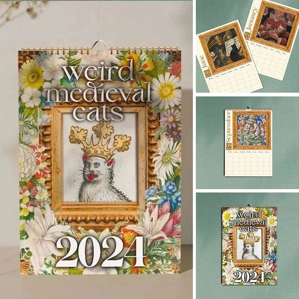 Weird Medieval Dogs 2024 Calendar