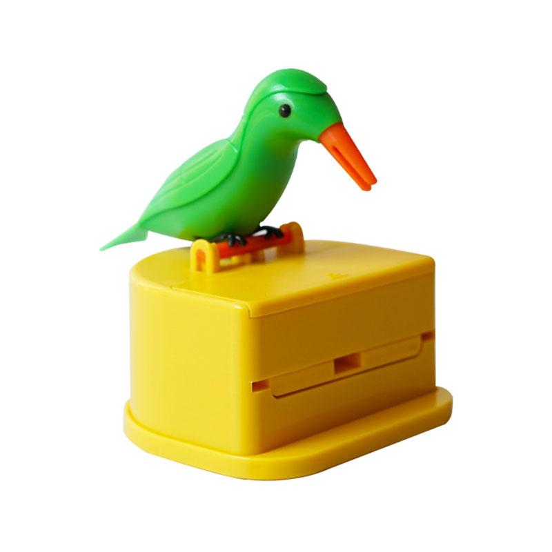 Creative Automatic Toothpick Box Cartoon Bird