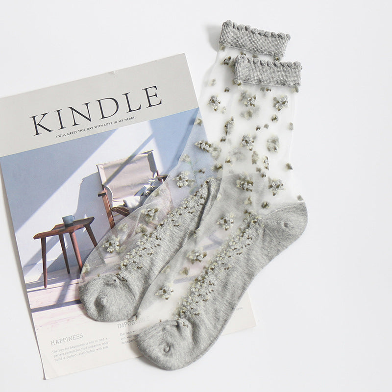 Ultra-Thin Breathable Crystal Socks