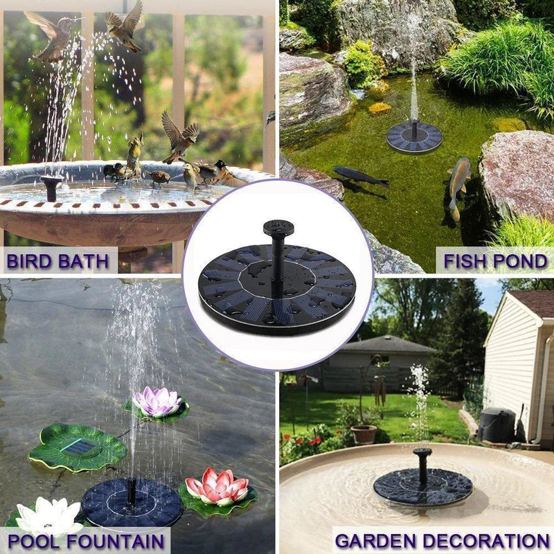 Lotus Shaped Solar Fountain Pond Decorative