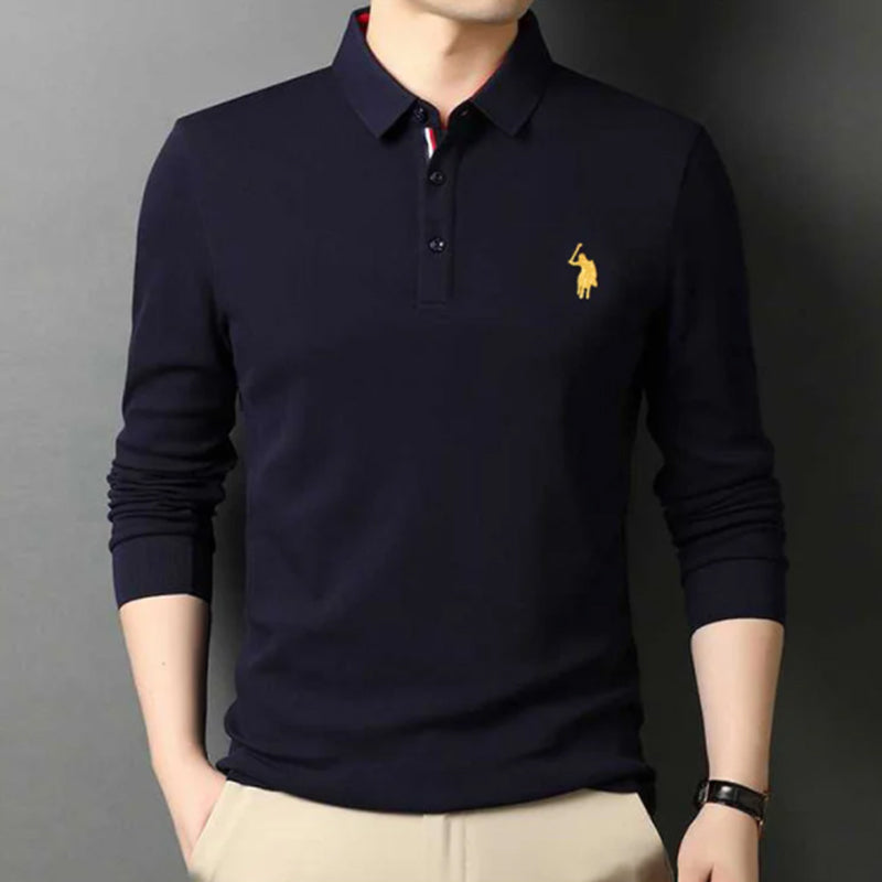 Embroidered polo shirt for men