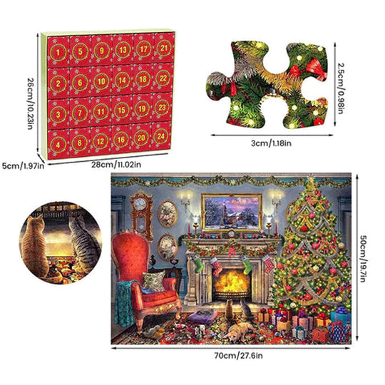 Christmas Advent Calendar Jigsaw Puzzle 1000pcs
