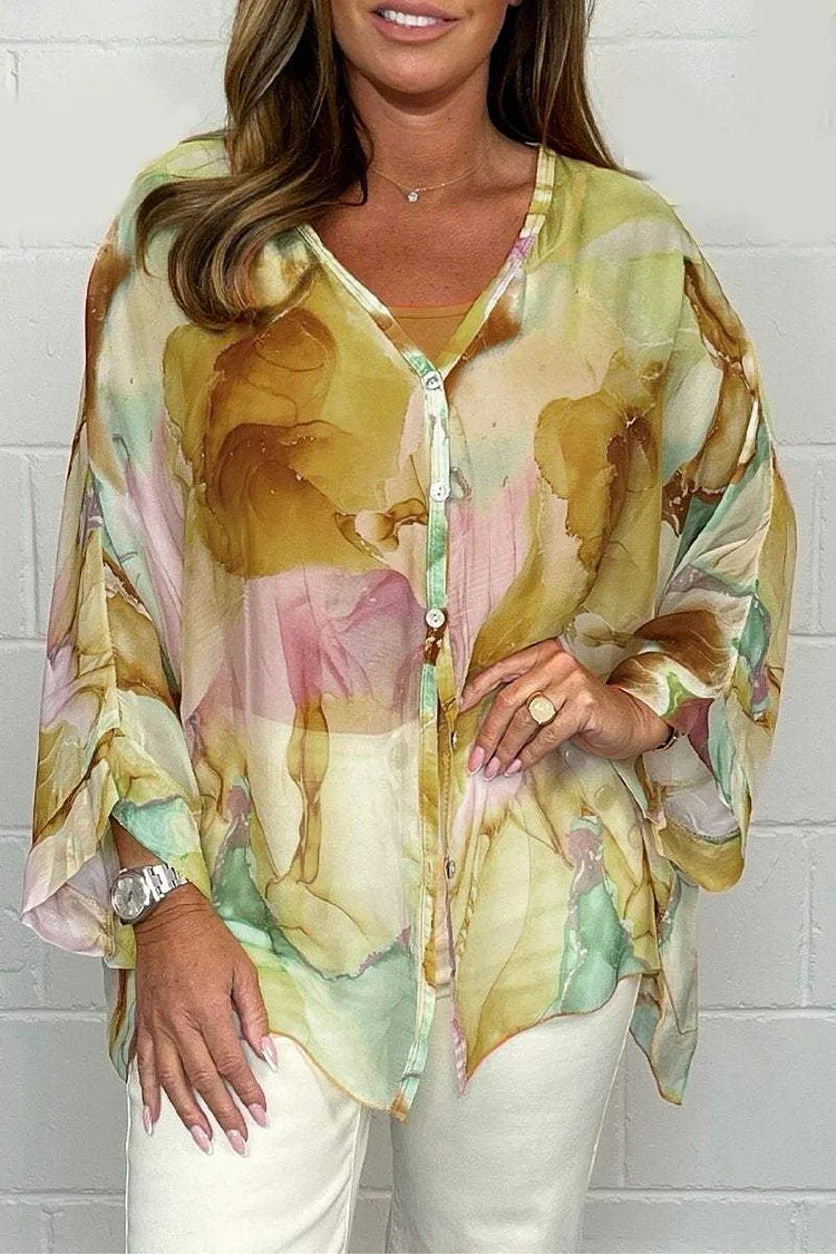 🔥BUY 2 GET 10% OFF💝Women's Summer Printed Chiffon Shirt 💐