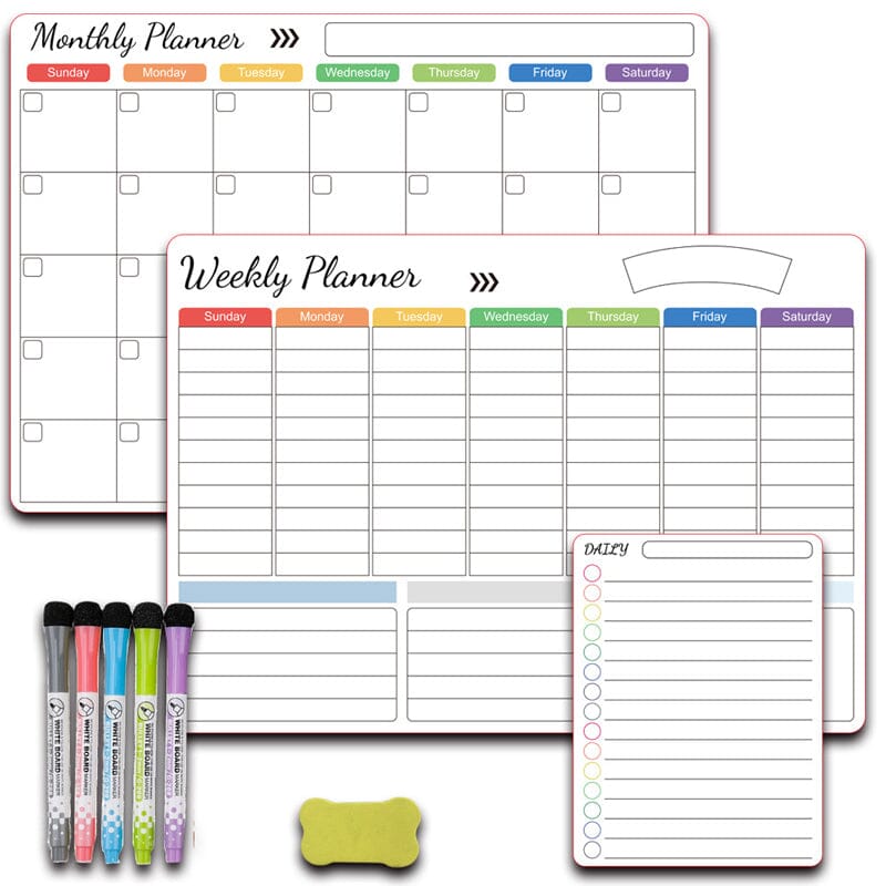 Magnetic Erasable Calendar Set