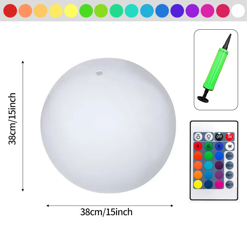 LED Light 16 Colors Luminous Beach Ball