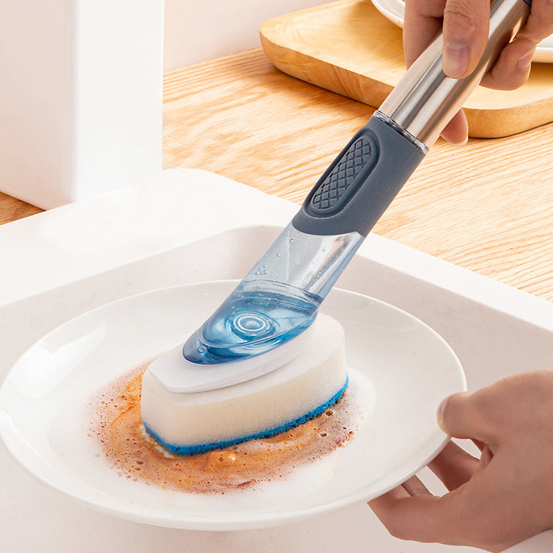 4-in-1 Soap Dispensing Dish Brush Set