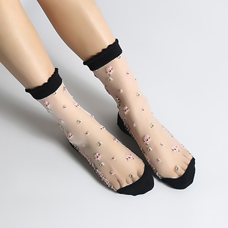 Ultra-Thin Breathable Crystal Socks