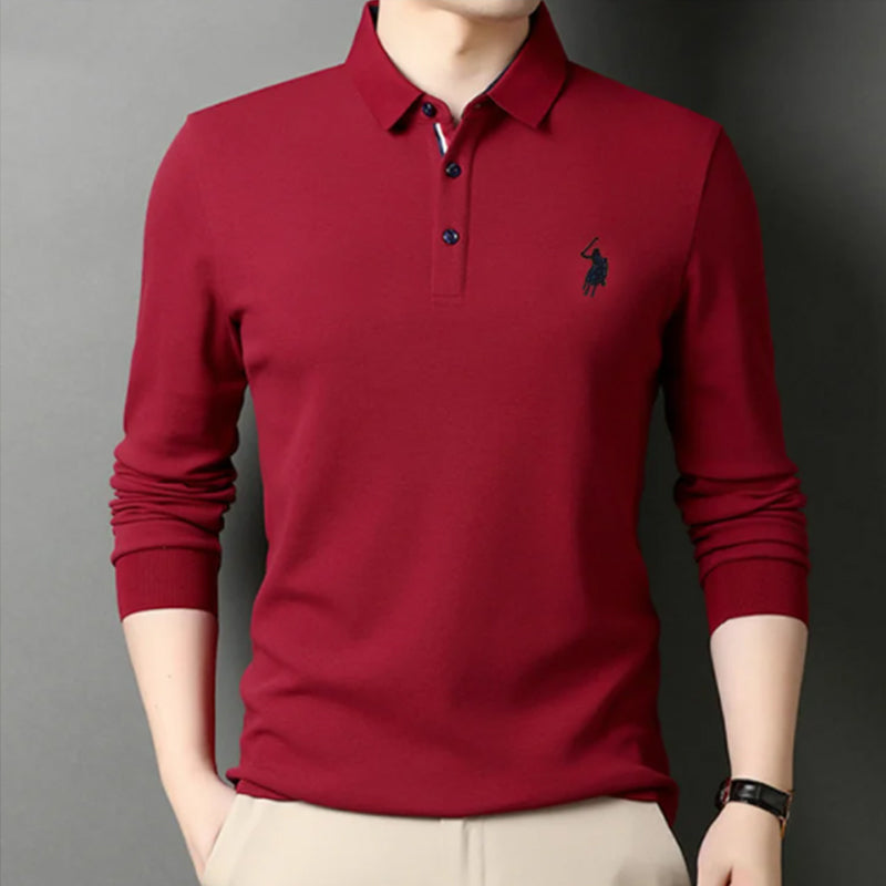 Embroidered polo shirt for men