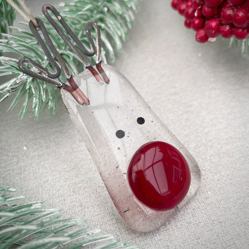 Fused Glass Christmas Tree Decoration