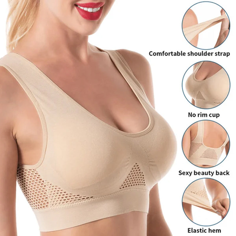 Mesh Breathable Sports Bra