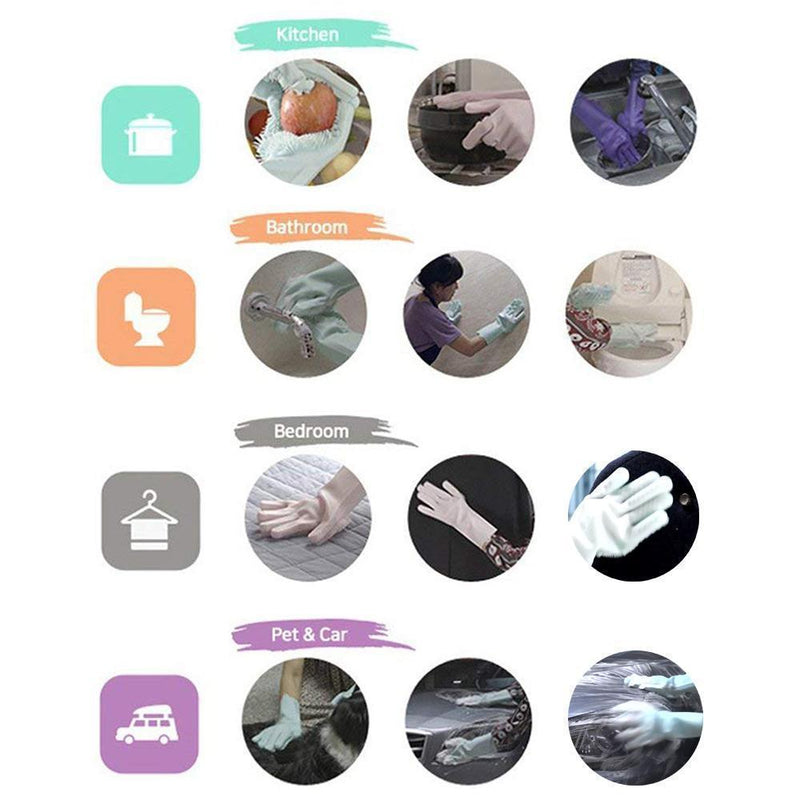 Magic Silicone Washing Gloves