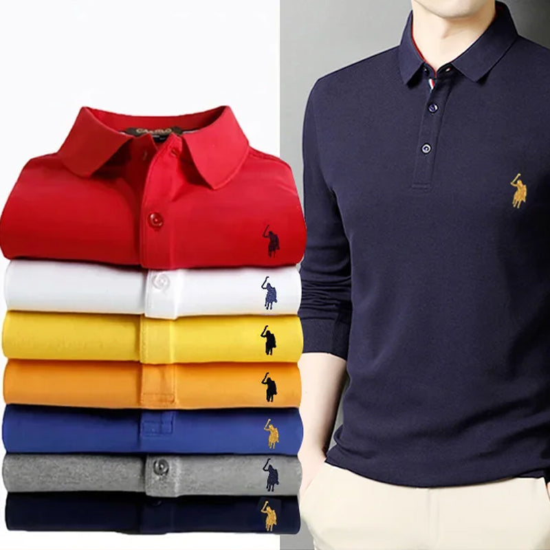 Embroidered polo shirt for men