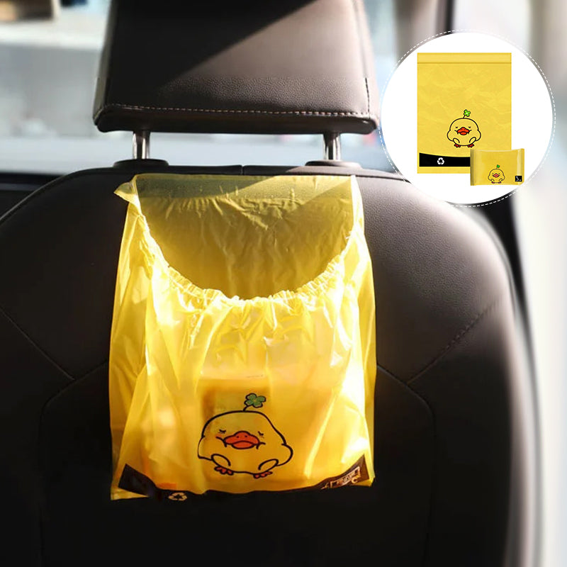 Cute Duck Portable Garbage Bag