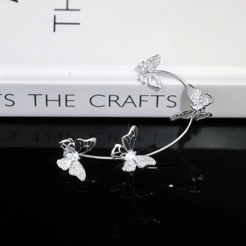 Zircon Butterfly Earrings