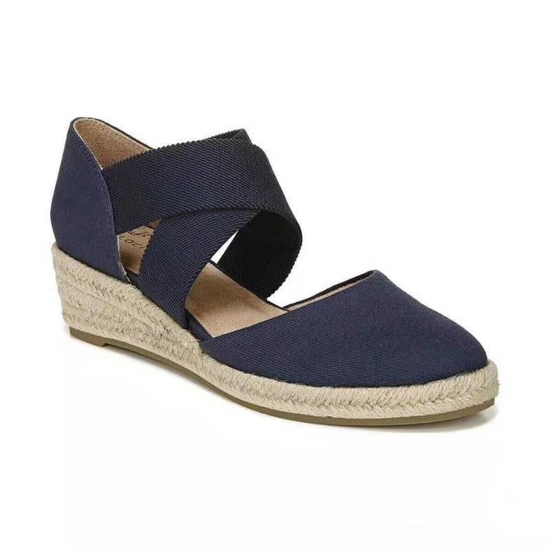 Hemp Rope Wedge Sandals