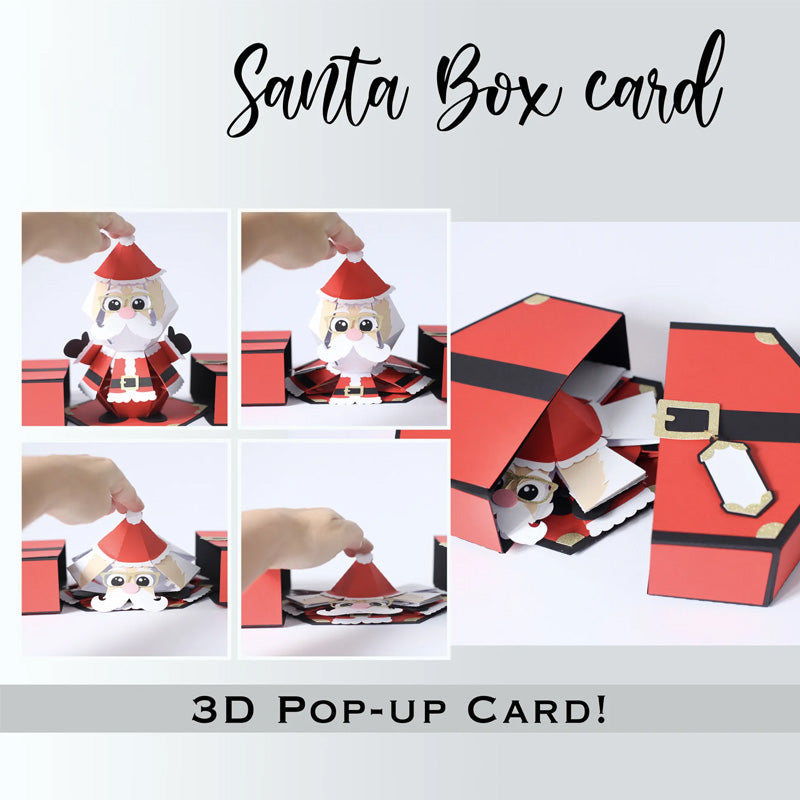 3D Santa Claus Prank Pop-up Box Card