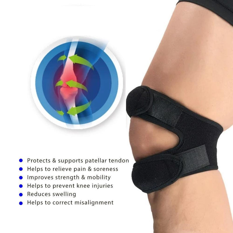 Knee Pain Relief &amp; Patella Stabilizer Brace (1 Pair)