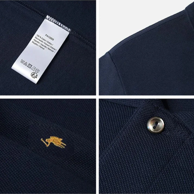 Embroidered polo shirt for men