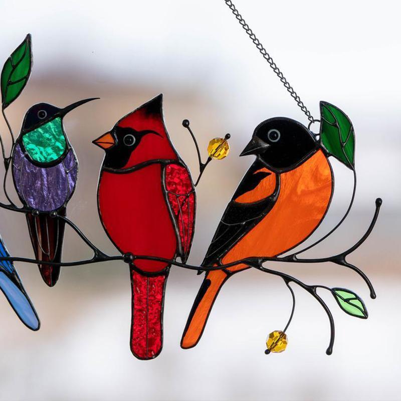 Stained Bird Window Hanging Suncatcher(mother's day gift)