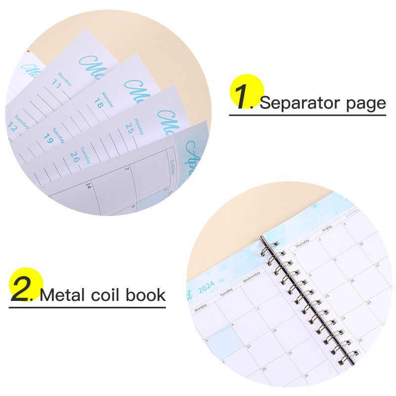 2024 Personalized Weekly and Monthly Planner