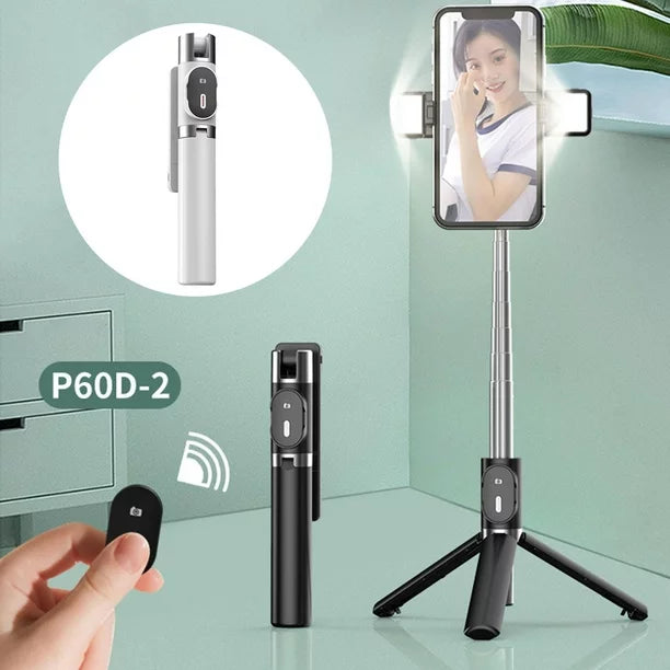 Extendable Selfie Stick with Fill Light