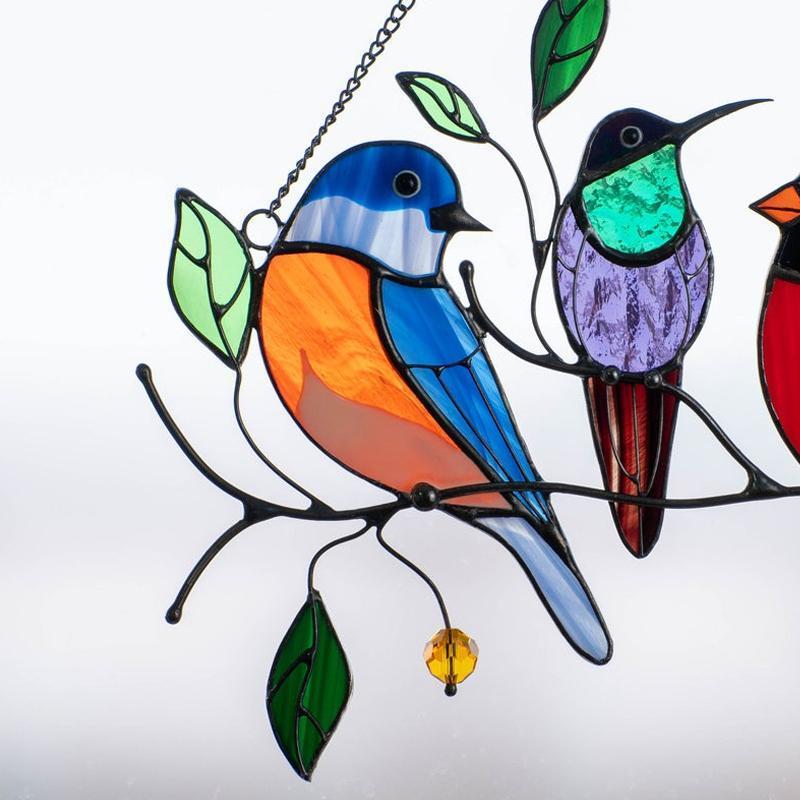 Stained Bird Window Hanging Suncatcher(mother's day gift)