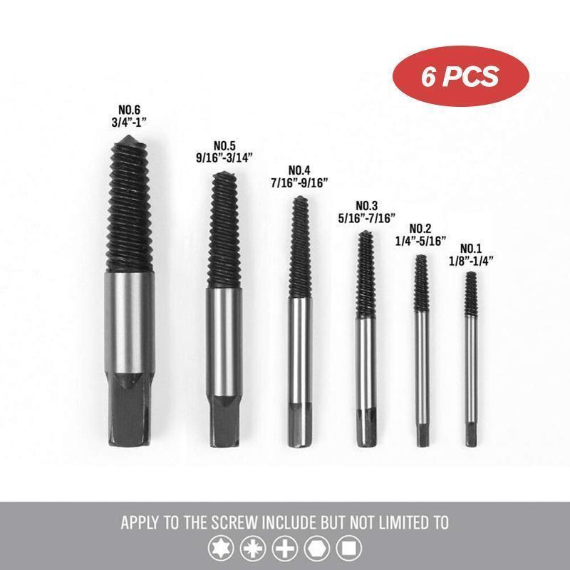 Screw Extractor Set (5 PCs/ 6 PCs/ 8 PCs)