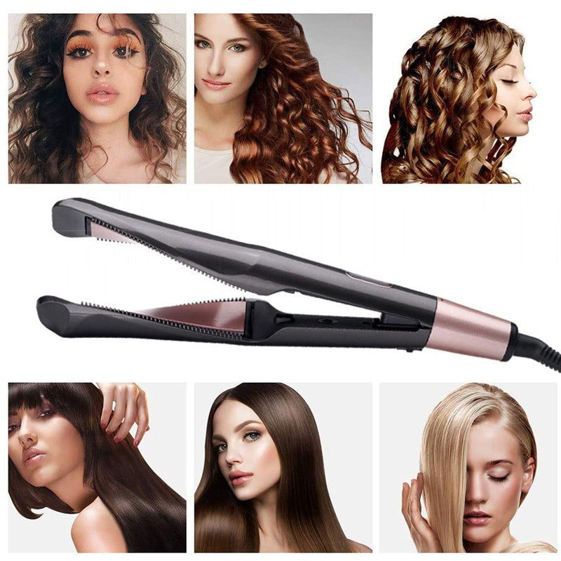 2 in 1 Curling Iron For Curls & Straightening