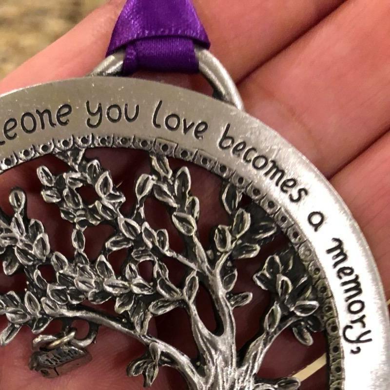 "When Someone You Love Becomes a Memory" - Merry Christmas Memorial Ornament