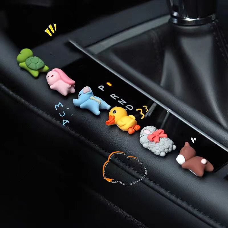 Car center console cartoon decoration supplies