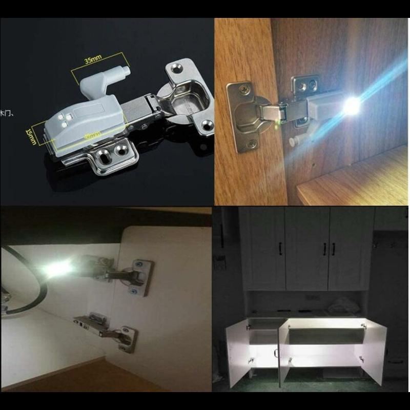 Inner Hinge LED Sensor Light For Kitchen Bedroom(10 pcs)