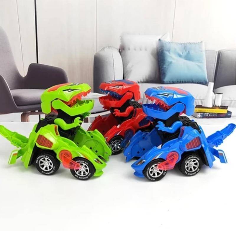 Transforming Dinosaur LED Car