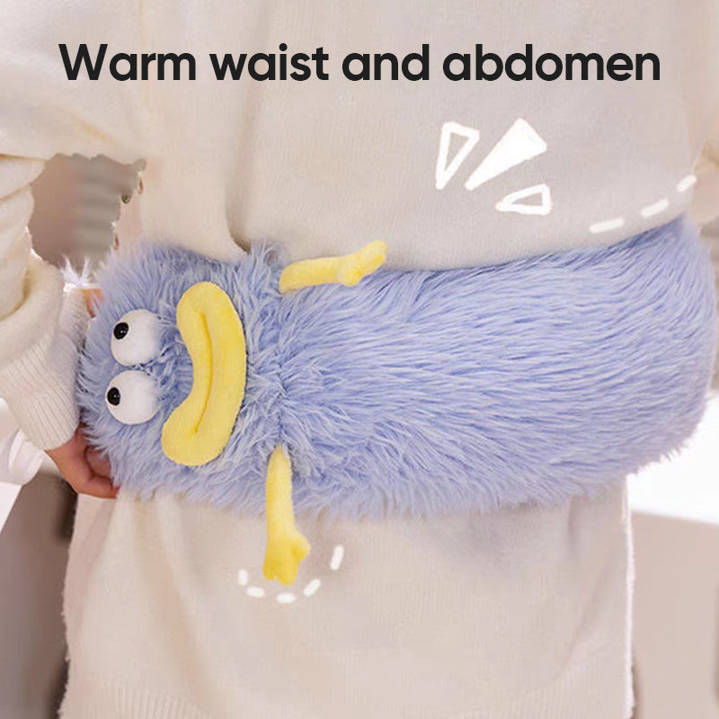 Extended Hot Water Bottle with Plush Cover