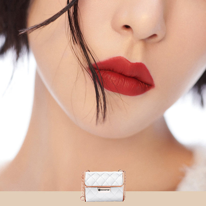 Velvet Matte Lipstick Set with Glamour Chain Pouch