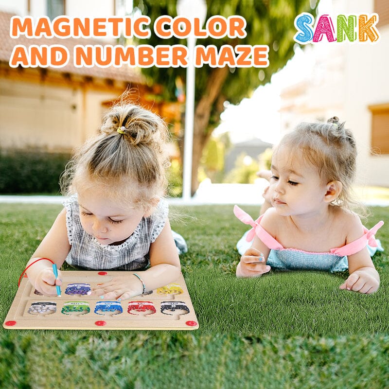 Magnetic Color and Number Maze