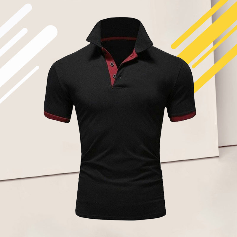 Men's Solid Color Polo Shirt