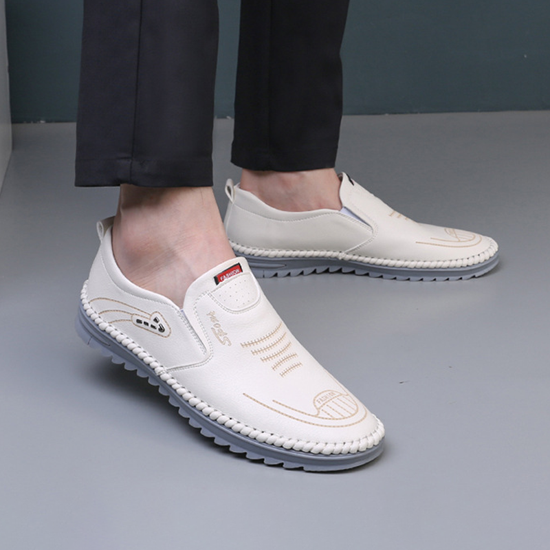 Soft Surface Tendon Sole Hand Sewn Breathable Men's Shoes