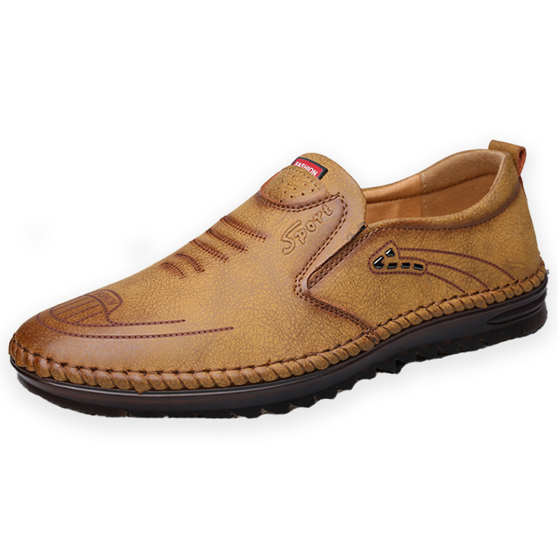 Soft Surface Tendon Sole Hand Sewn Breathable Men's Shoes