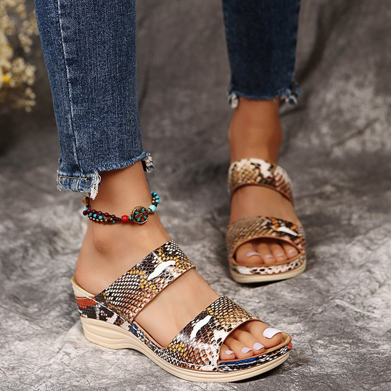 Women's Animal Print Casual Sandals