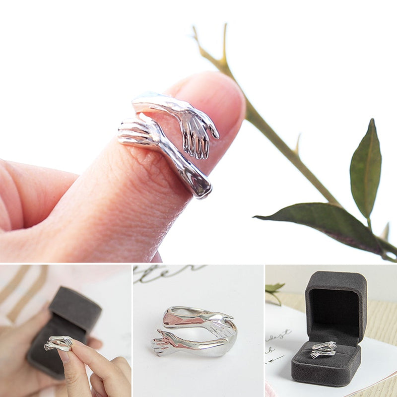 2022 New-Couple Hug Ring Romantic Gift