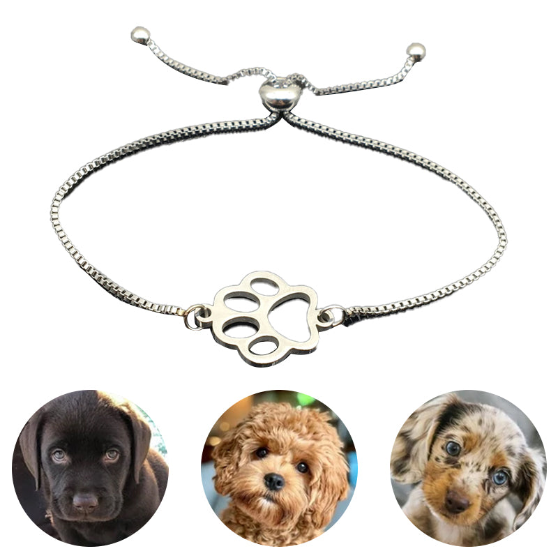 Dog Paw Adjustable Bracelet